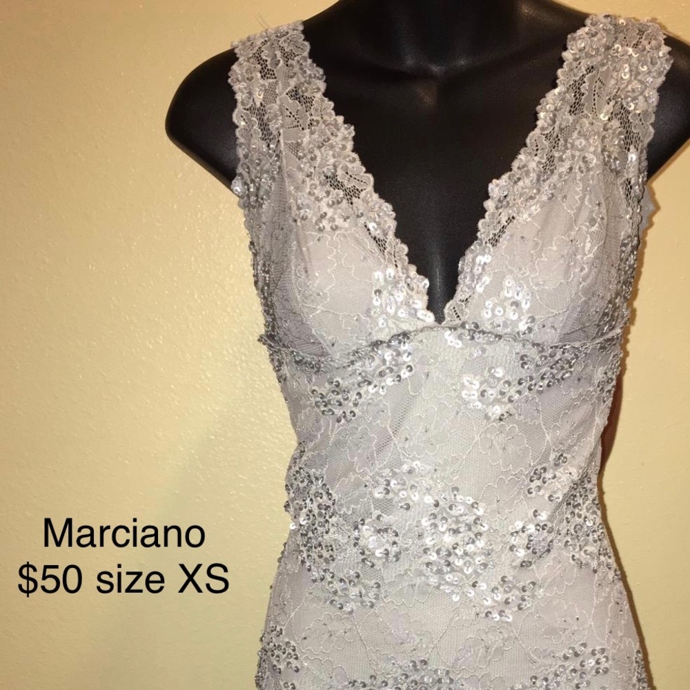 Marciano grey dress with stones